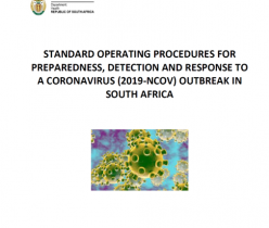 Department of Health: Standard Operating Procedures For Preparedness, Detection and Response to a Coronavirus (2019-NCOV) Outbreak in South Africa