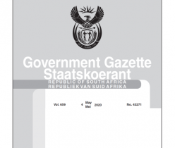 Government Gazette 04 May 2020, No.43271 Department of Transport