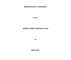 Memorandum of Agreement: UIF & Employer