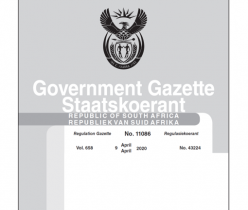 Government Notice 09 April 2020, No.43224 Issued by the Departments of Health and Trade, Industry and Competition